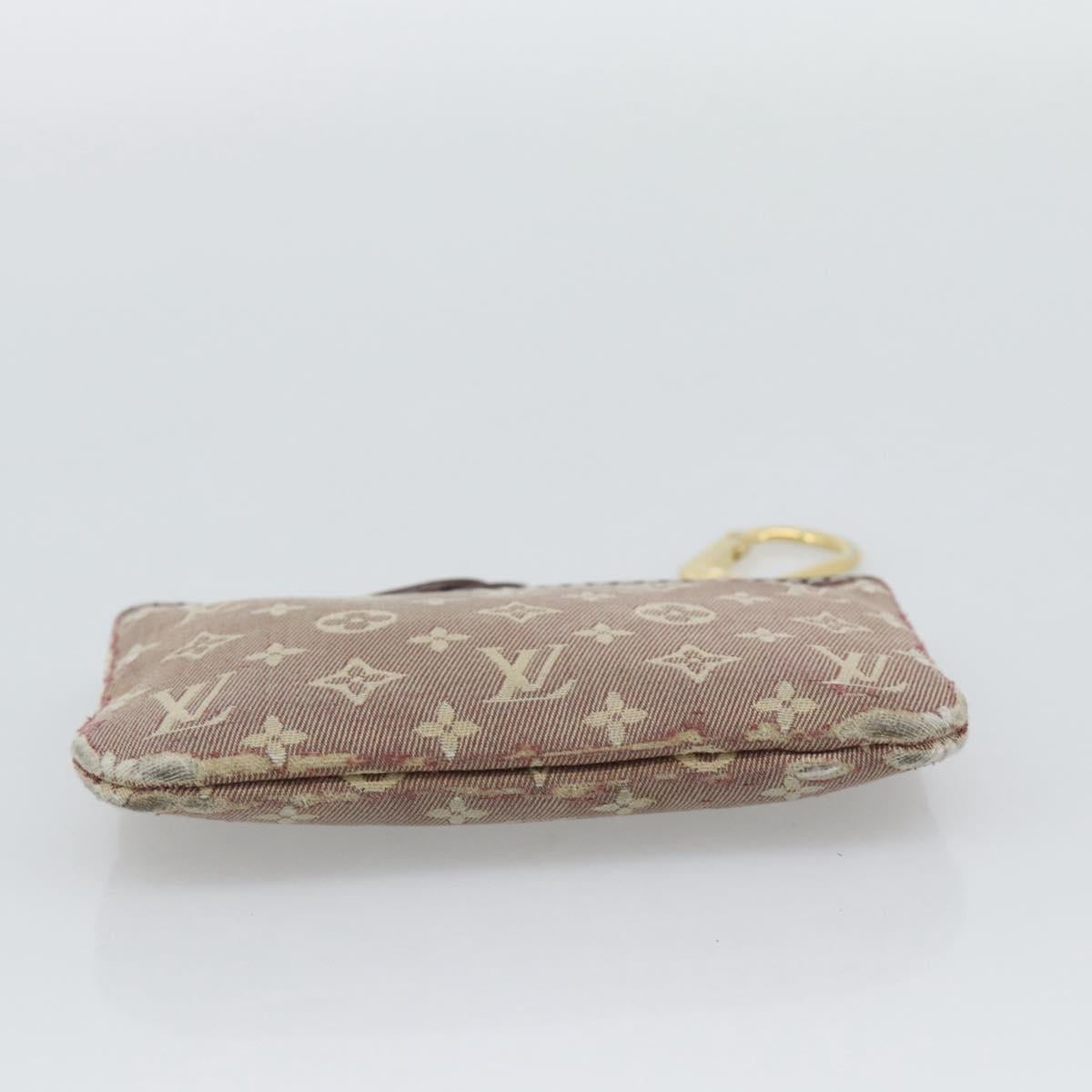 LOUIS VUITTON Monogram Idylle Pochette Cles Coin Purse Sepia M62996 Auth 194616