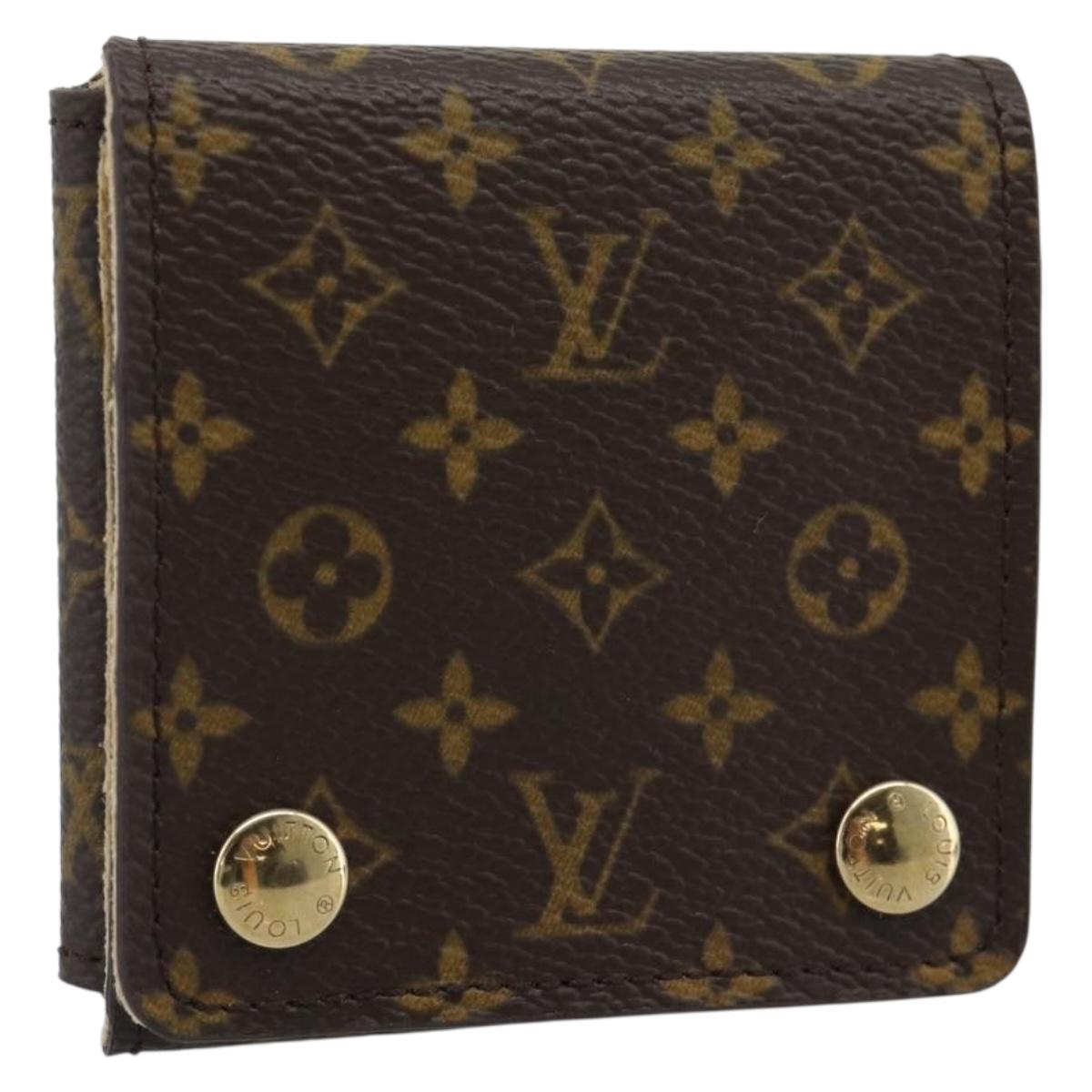 LOUIS VUITTON Monogram Jewelry Case Jewelry Box LV Auth 194617