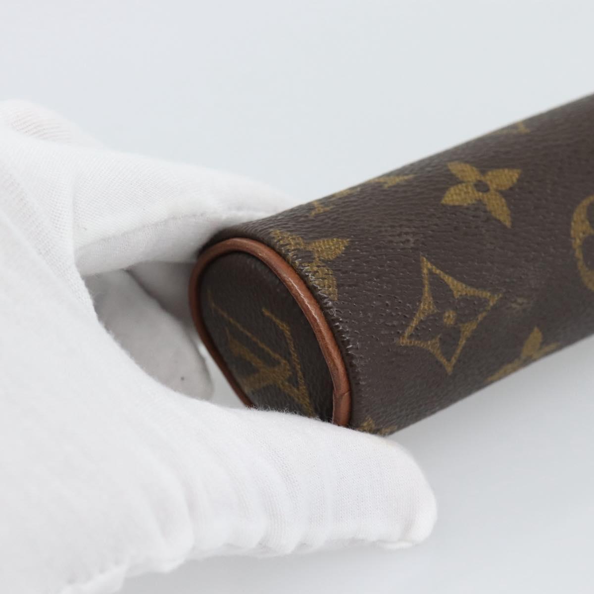 LOUIS VUITTON Monogram Etui 3 Ball de Golf Pouch M58249 LV Auth 194619