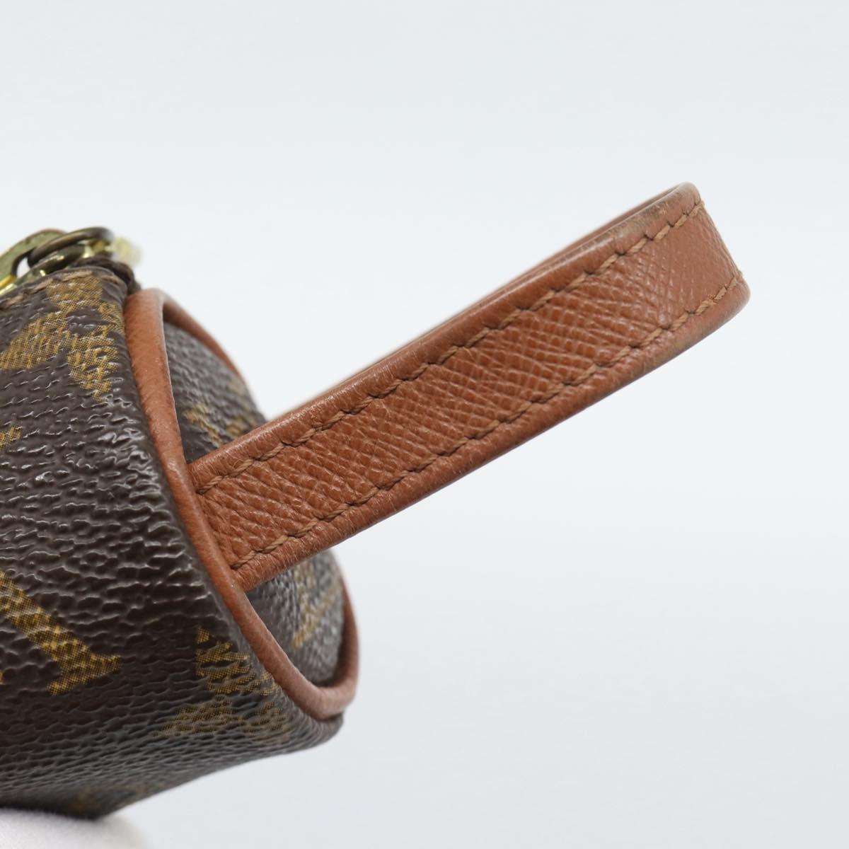 LOUIS VUITTON Monogram Etui 3 Ball de Golf Pouch M58249 LV Auth 194619