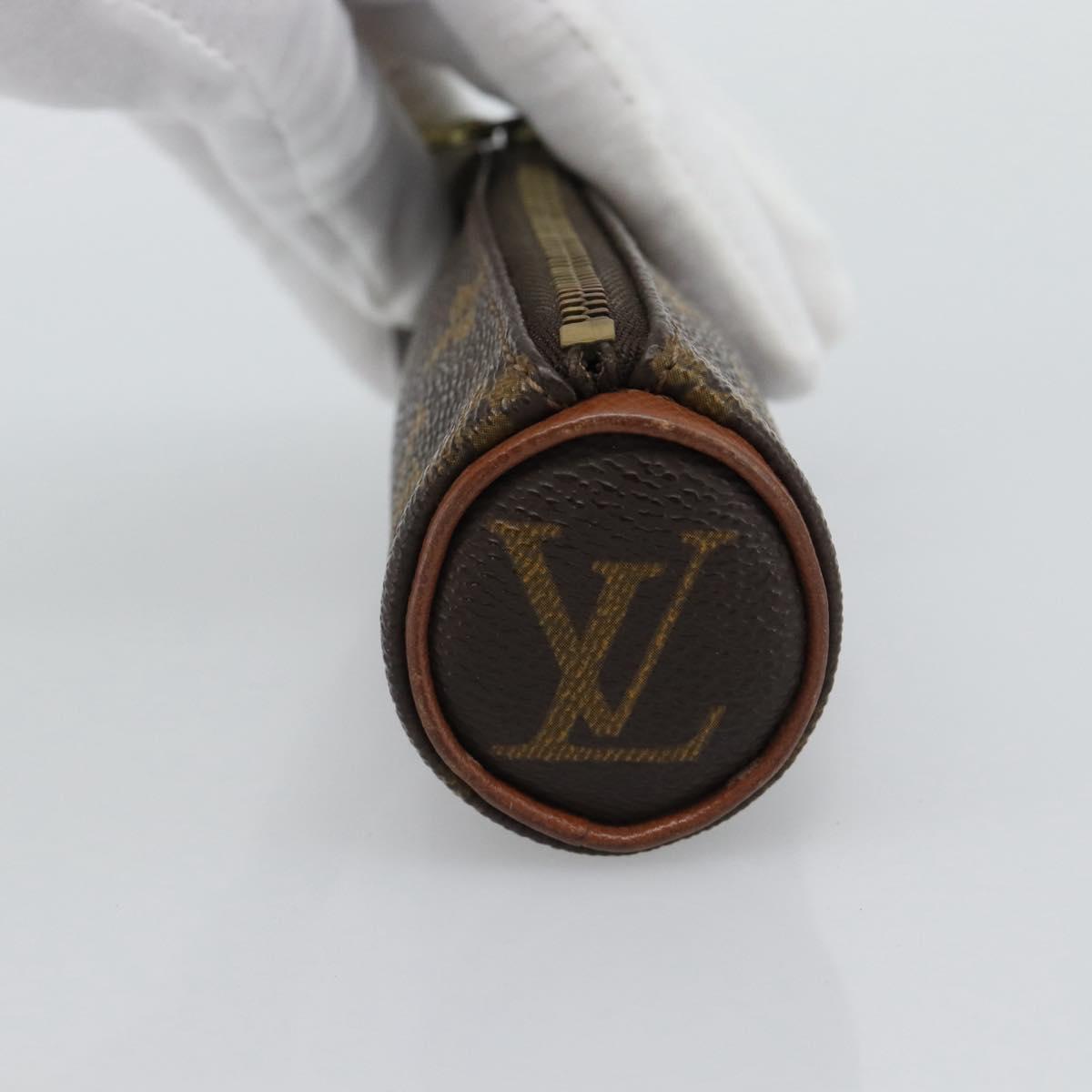 LOUIS VUITTON Monogram Etui 3 Ball de Golf Pouch M58249 LV Auth 194619