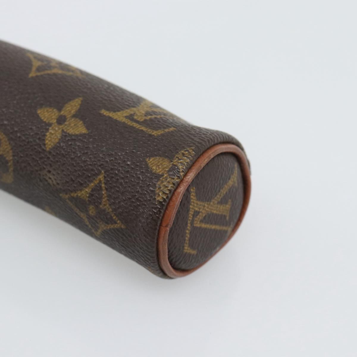 LOUIS VUITTON Monogram Etui 3 Ball de Golf Pouch M58249 LV Auth 194619
