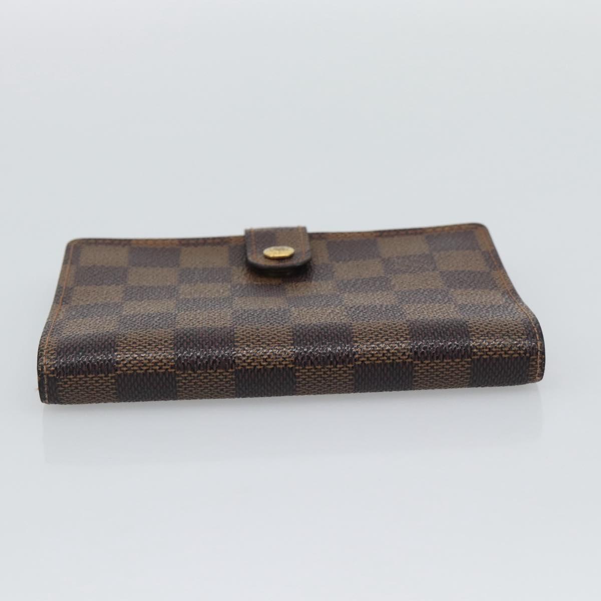 LOUIS VUITTON Damier Ebene Agenda PM Day Planner Cover R20700 LV Auth 194627