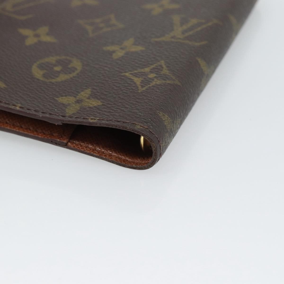 LOUIS VUITTON Monogram Agenda PM Day Planner Cover R20005 LV Auth 194628