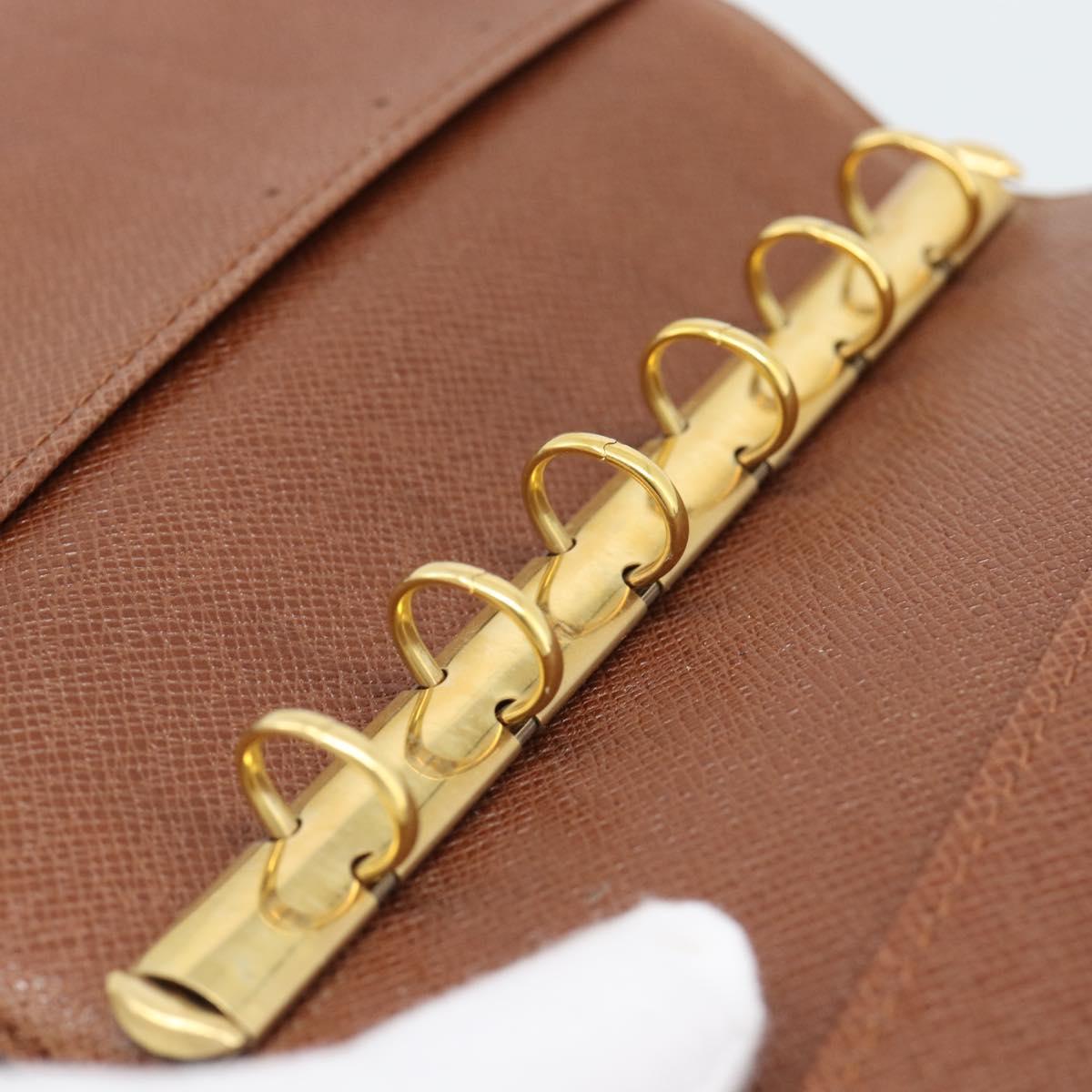 LOUIS VUITTON Monogram Agenda PM Day Planner Cover R20005 LV Auth 194628