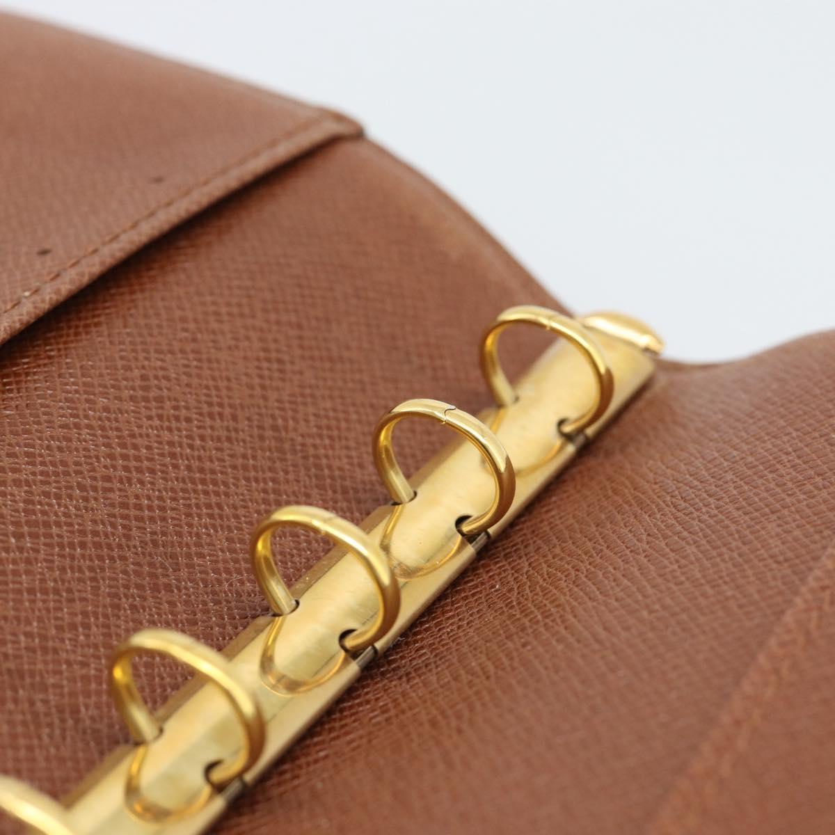 LOUIS VUITTON Monogram Agenda PM Day Planner Cover R20005 LV Auth 194628