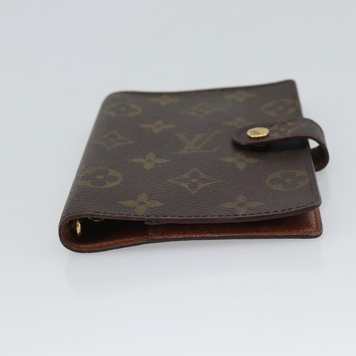 LOUIS VUITTON Monogram Agenda PM Day Planner Cover R20005 LV Auth 194628