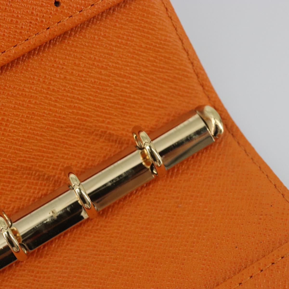 LOUIS VUITTON Monogram Agenda Koala PM Planner Cover Orange R21015 Auth 194629A