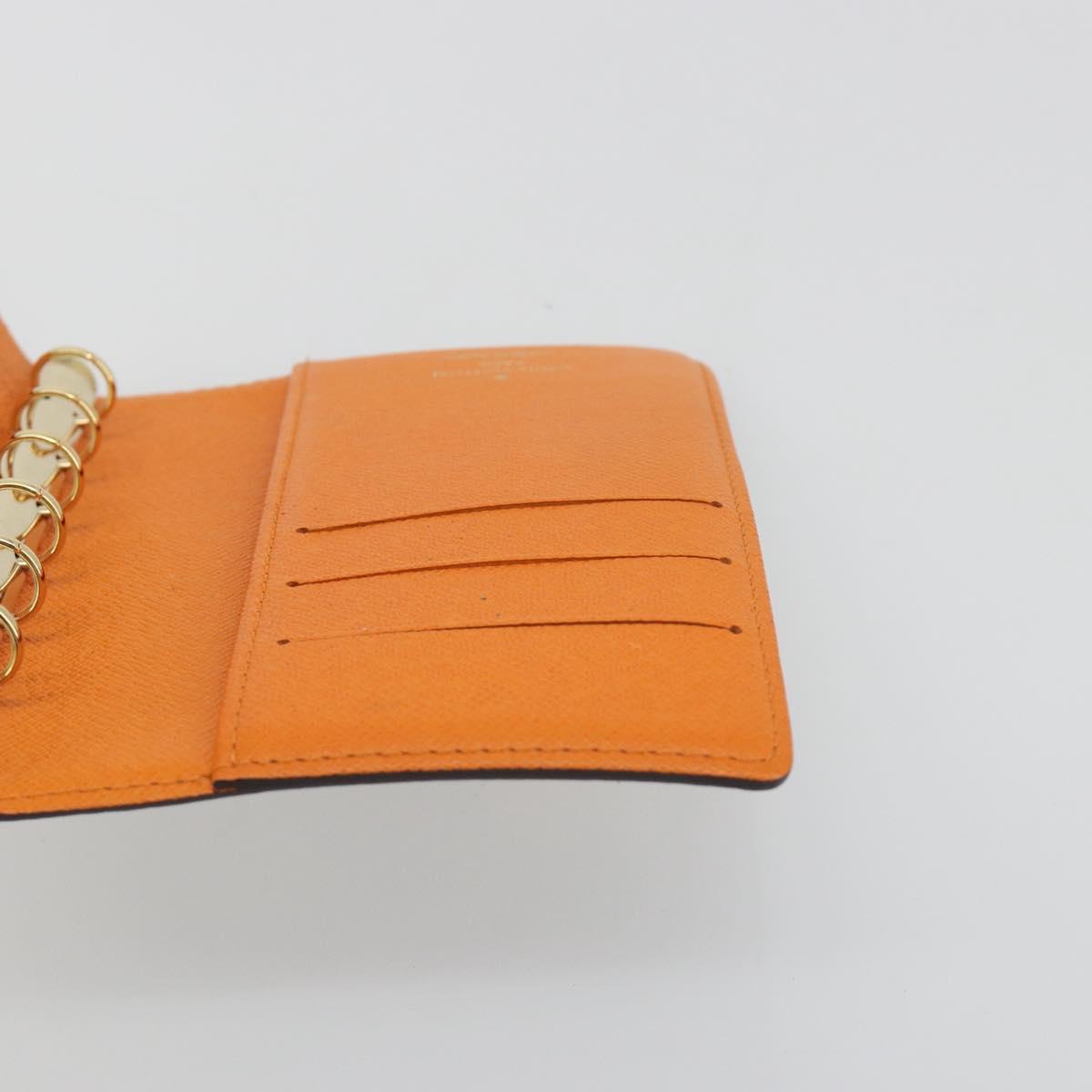 LOUIS VUITTON Monogram Agenda Koala PM Planner Cover Orange R21015 Auth 194629A