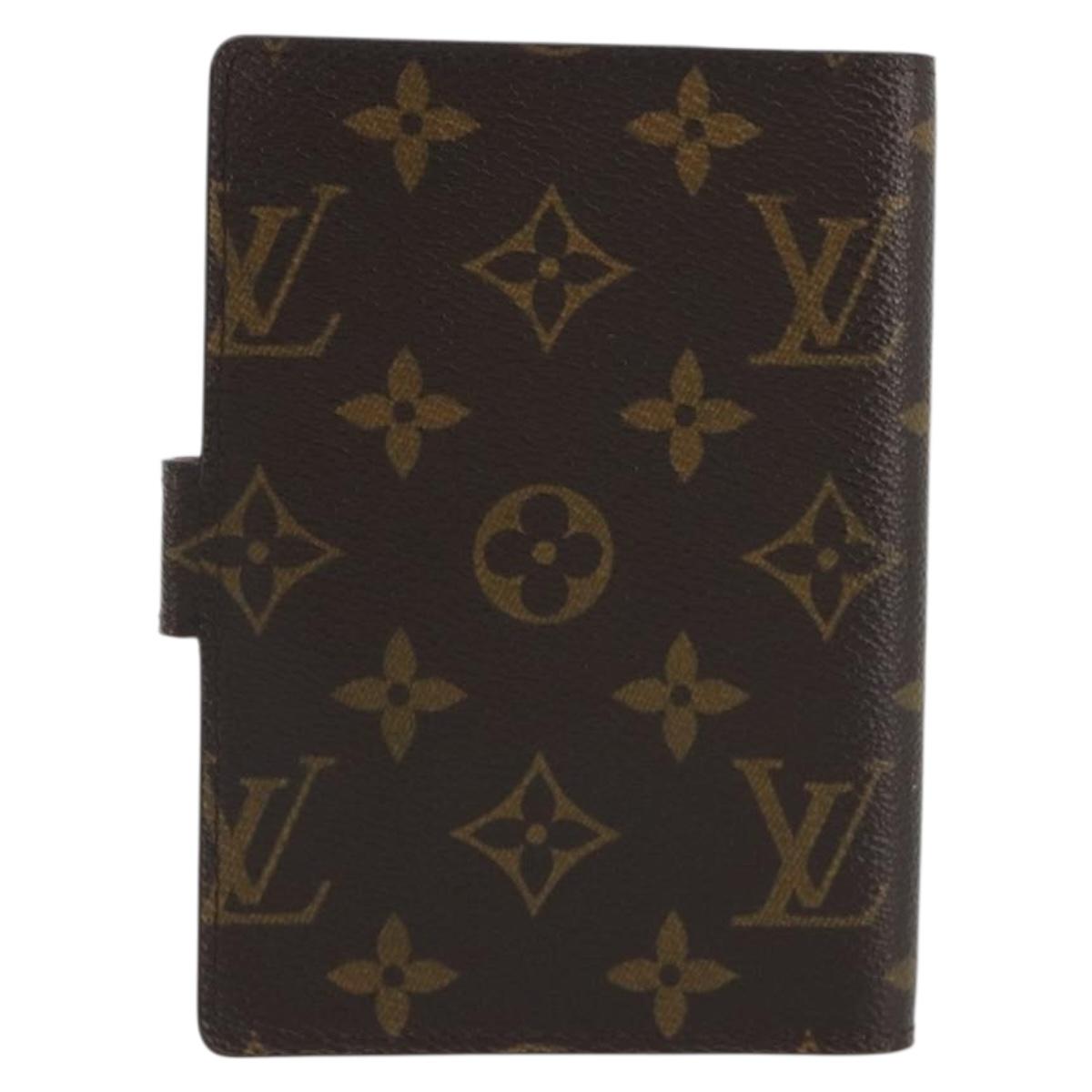 LOUIS VUITTON Monogram Agenda Koala PM Planner Cover Orange R21015 Auth 194629A