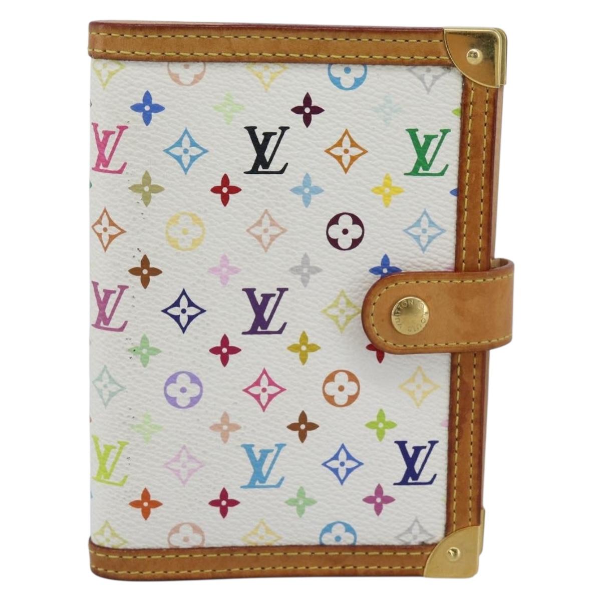 LOUIS VUITTON Monogram Multicolor Agenda PM Planner Cover R21074 Auth 194630