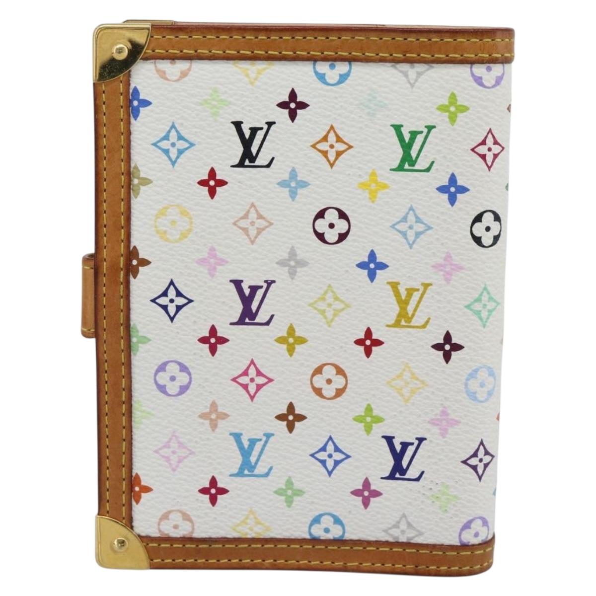 LOUIS VUITTON Monogram Multicolor Agenda PM Planner Cover R21074 Auth 194630
