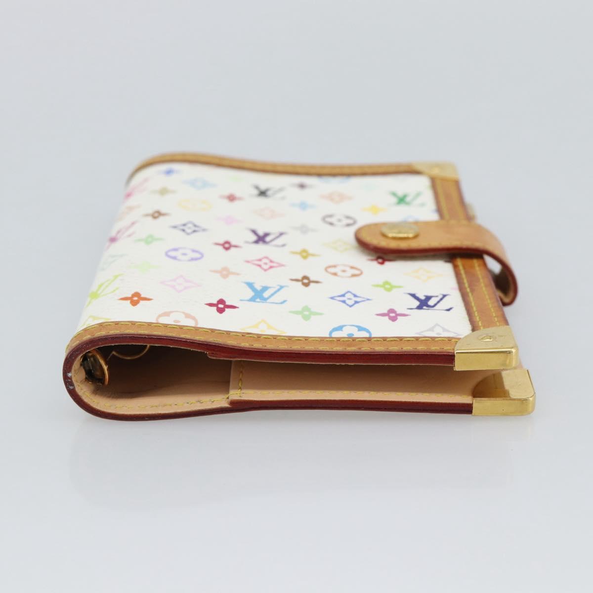 LOUIS VUITTON Monogram Multicolor Agenda PM Planner Cover R21074 Auth 194630