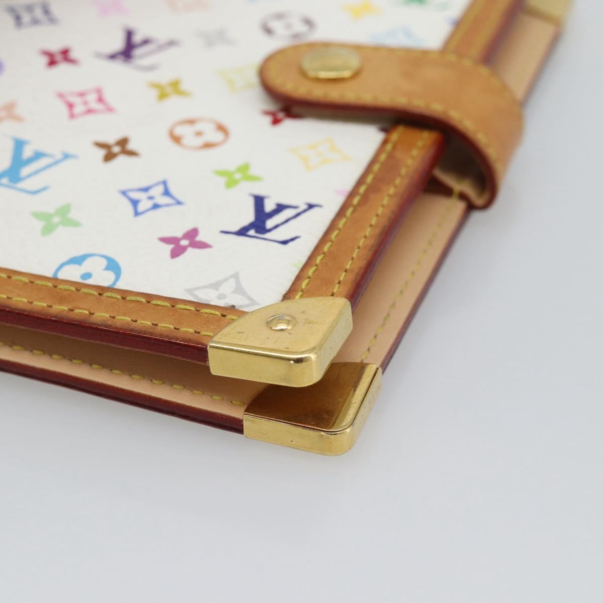 LOUIS VUITTON Monogram Multicolor Agenda PM Planner Cover R21074 Auth 194630