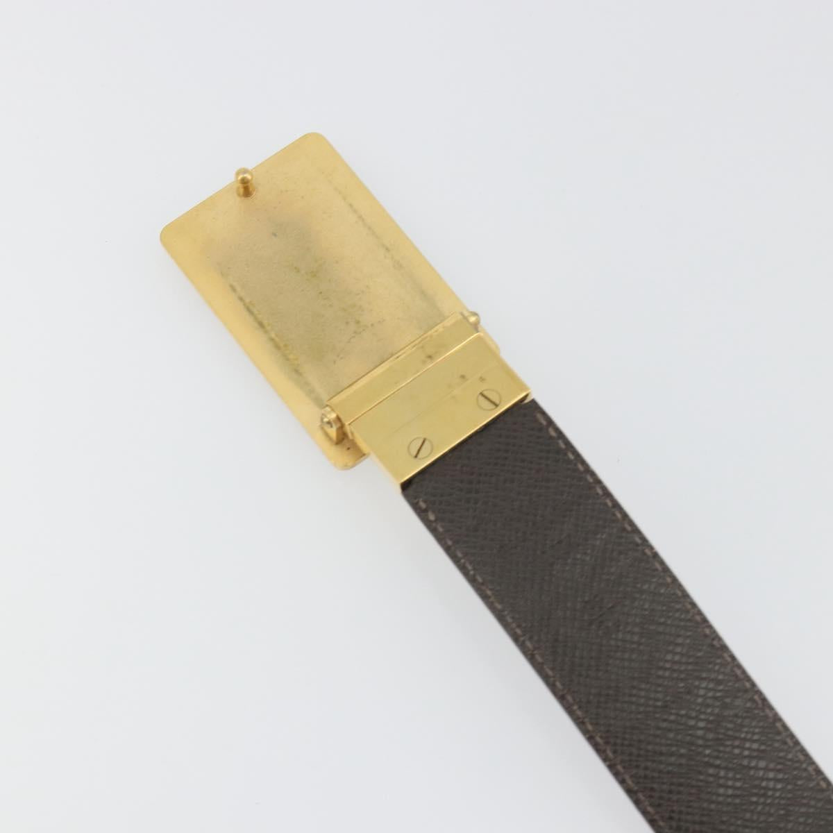 LOUIS VUITTON Damier Ebene Ceinture Anne Van Tours Belt M9677 LV Auth 194632