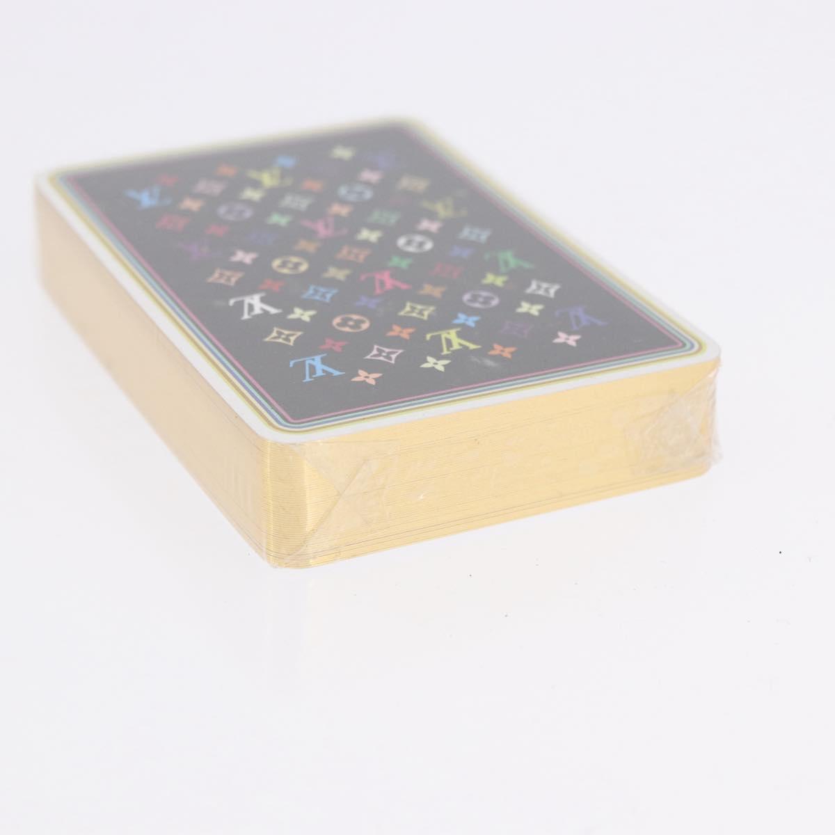 LOUIS VUITTON Multicolor Playing Cards Black White LV Auth 194633M