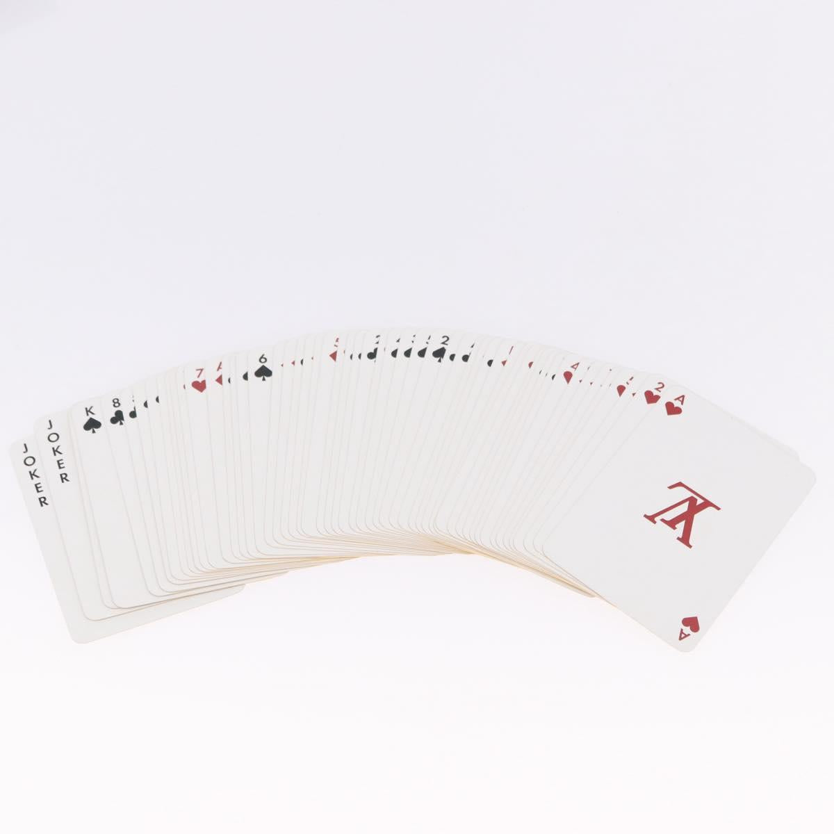 LOUIS VUITTON Multicolor Playing Cards Black White LV Auth 194633M
