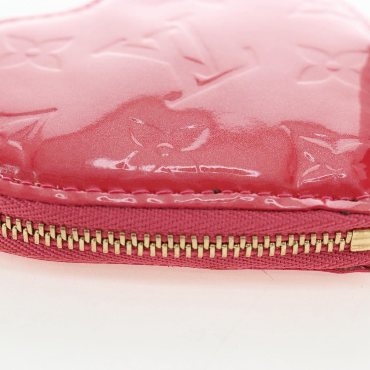LOUIS VUITTON Vernis Porte Monnaie Coeur Purse Fran Boise M919BF Auth 194634V