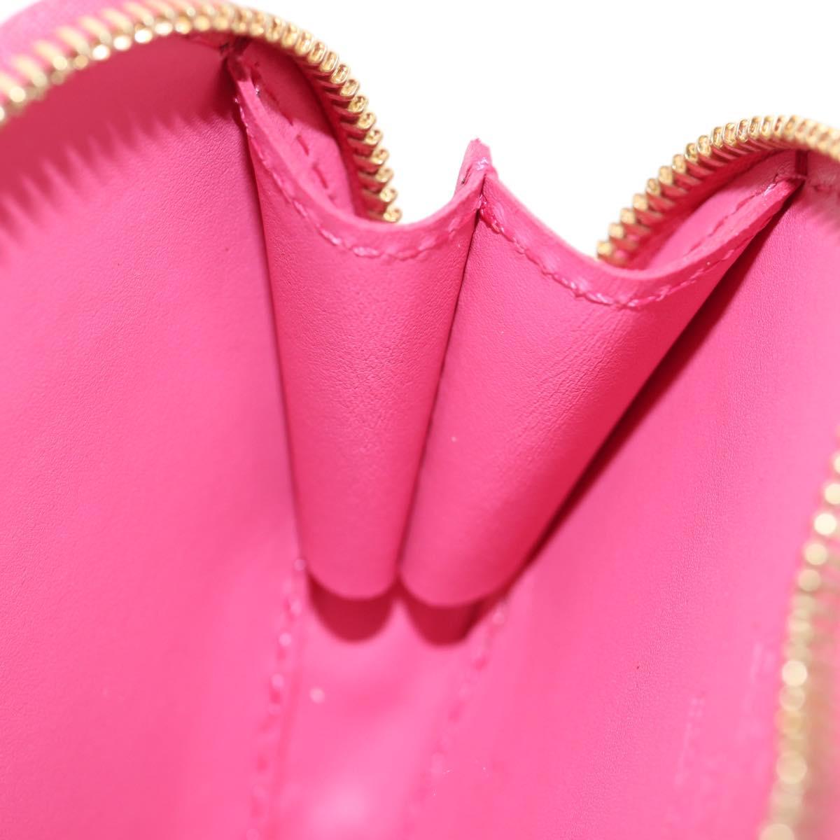 LOUIS VUITTON Vernis Porte Monnaie Coeur Purse Fran Boise M919BF Auth 194634V