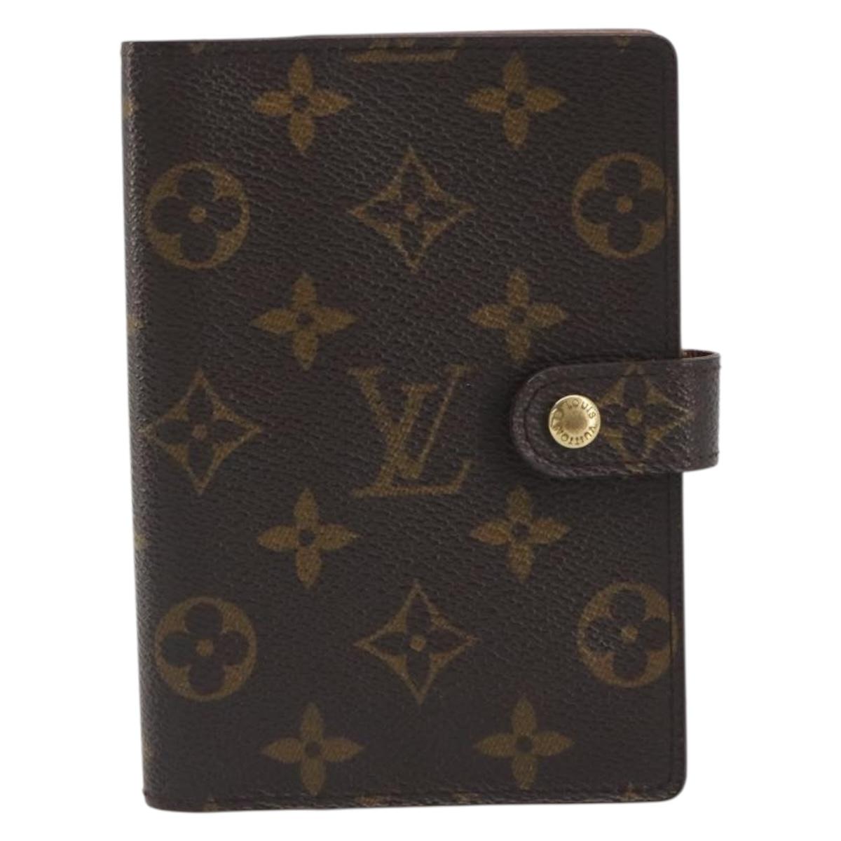 LOUIS VUITTON Monogram Agenda PM Day Planner Cover R20005 LV Auth 194635