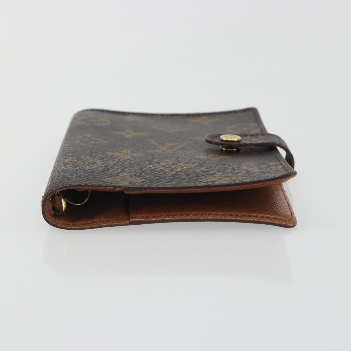 LOUIS VUITTON Monogram Agenda PM Day Planner Cover R20005 LV Auth 194635