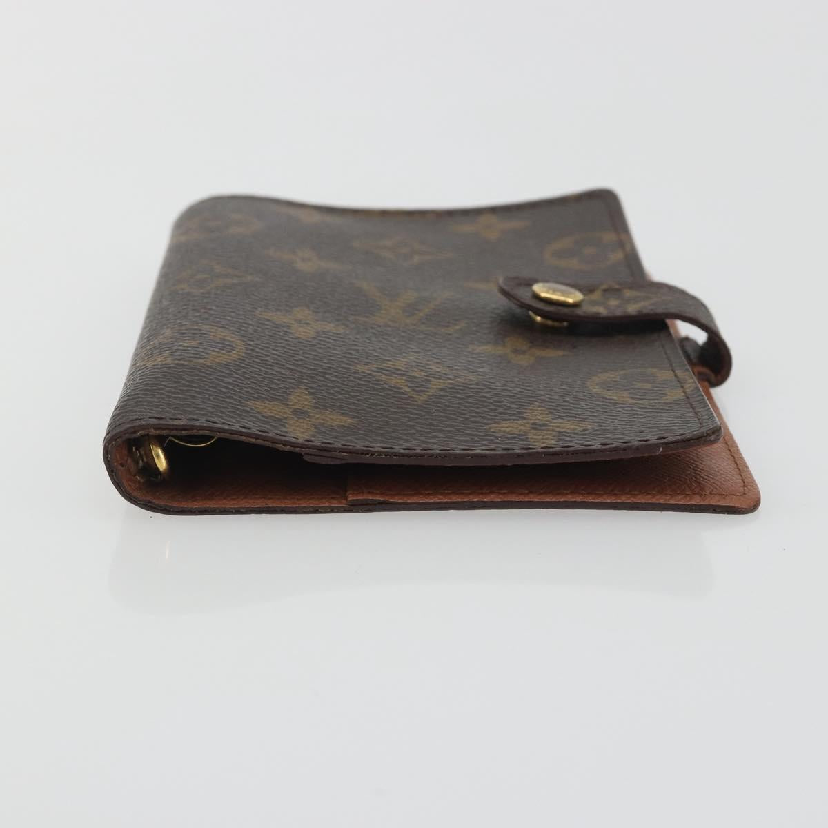 LOUIS VUITTON Monogram Agenda PM Day Planner Cover R20005 LV Auth 194636