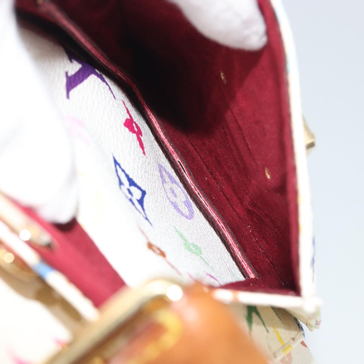 LOUIS VUITTON Monogram Multicolor Speedy 30 Bag White Bron M92643 LV Auth 194650
