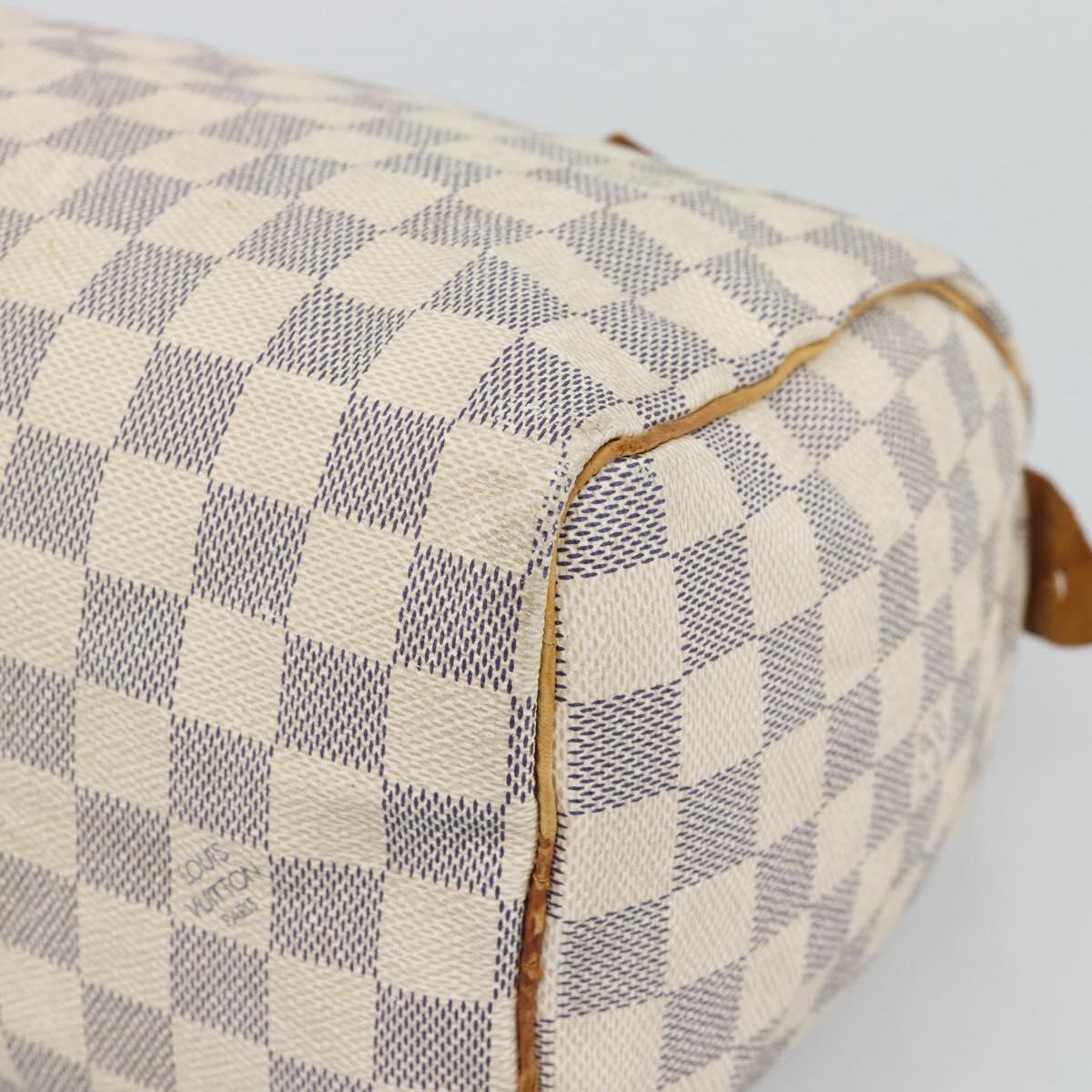 LOUIS VUITTON Damier Azur Speedy 25 Hand Bag N41534 LV Auth 194664