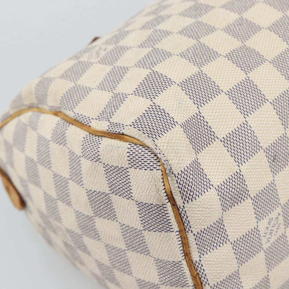 LOUIS VUITTON Damier Azur Speedy 25 Hand Bag N41534 LV Auth 194664