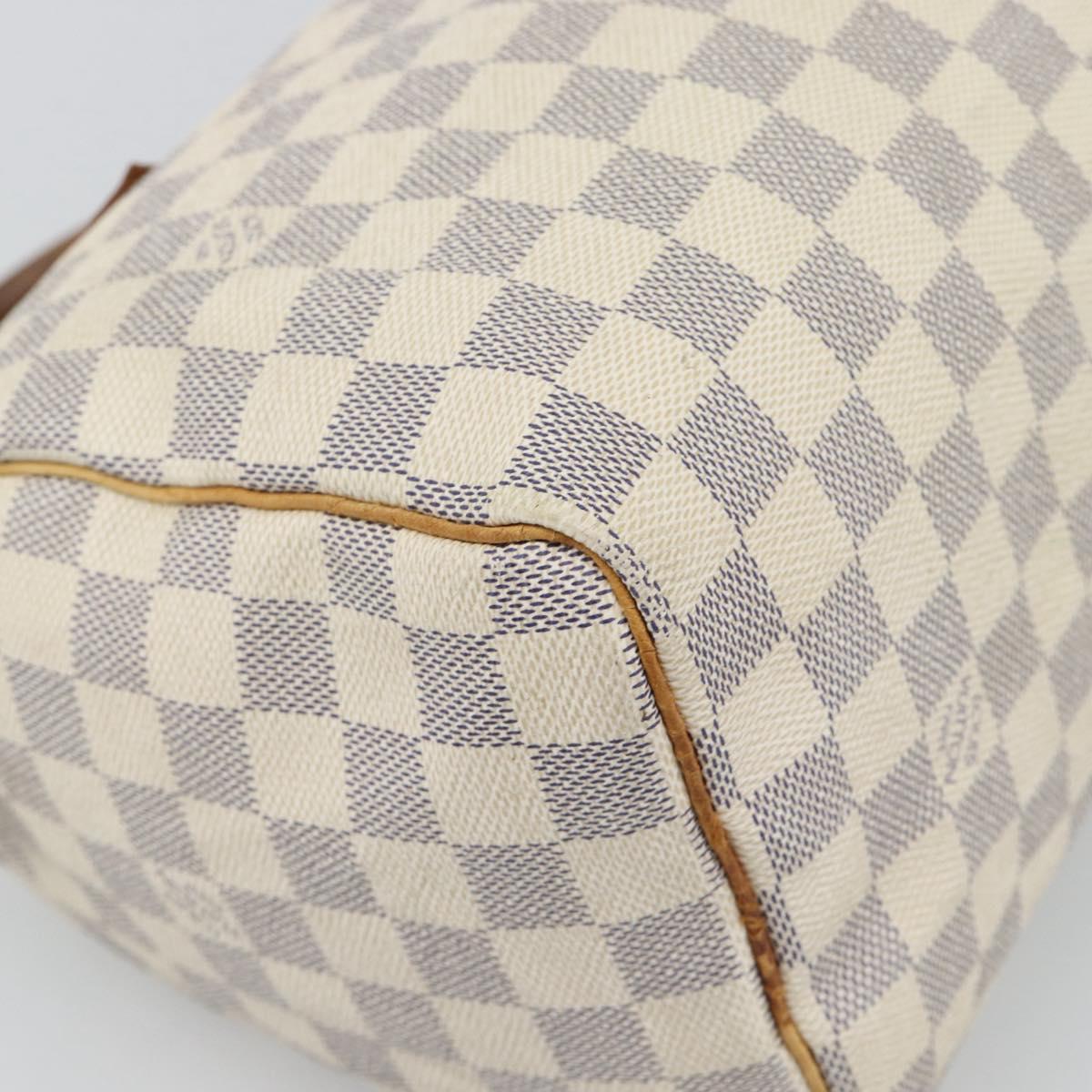 LOUIS VUITTON Damier Azur Speedy 25 Hand Bag N41534 LV Auth 194664