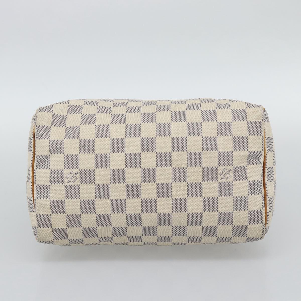 LOUIS VUITTON Damier Azur Speedy 25 Hand Bag N41534 LV Auth 194664