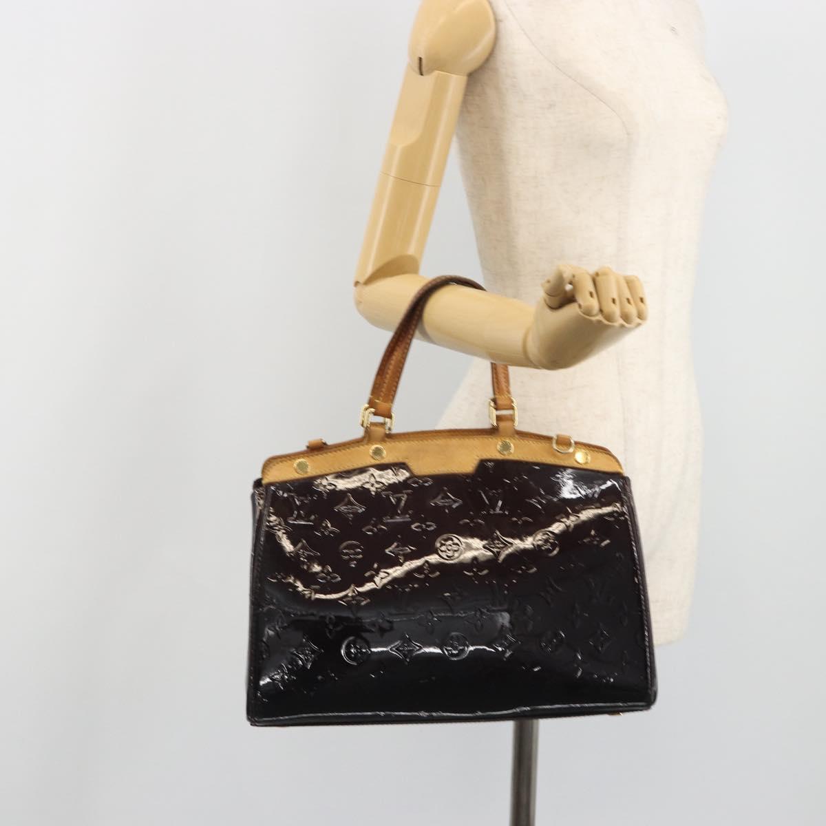 LOUIS VUITTON Monogram Vernis Blair MM Bag 2way Amarante M91619 LV Auth 194675