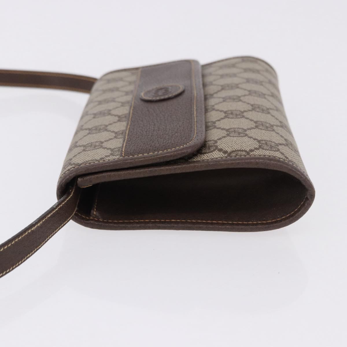 GUCCI GG Supreme Shoulder Bag PVC Beige Gold 004 89 0265 Auth 194677