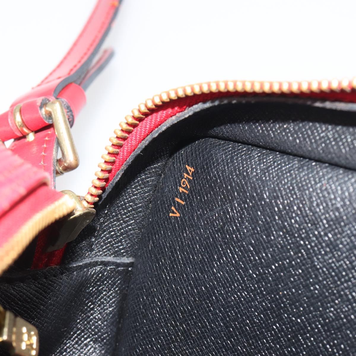 LOUIS VUITTON Epi Jeune Fille MM Shoulder Bag Red M52157 LV Auth 194678A