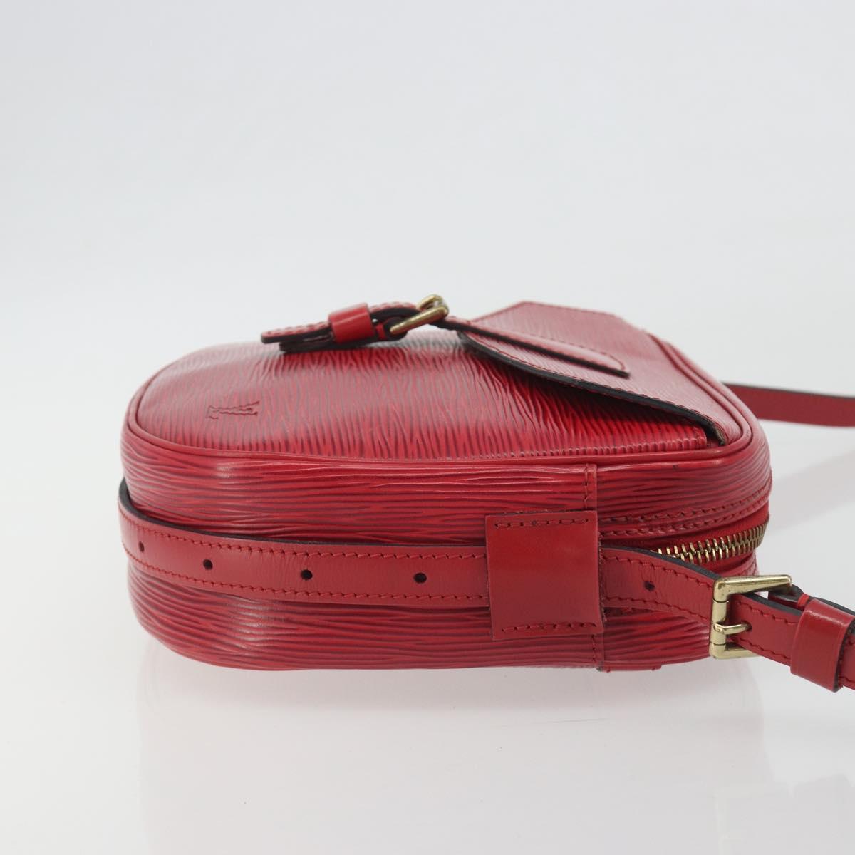 LOUIS VUITTON Epi Jeune Fille MM Shoulder Bag Red M52157 LV Auth 194678A