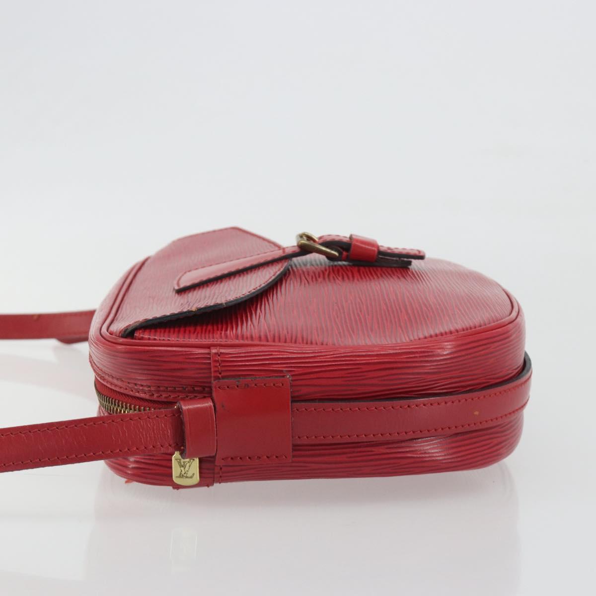 LOUIS VUITTON Epi Jeune Fille MM Shoulder Bag Red M52157 LV Auth 194678A