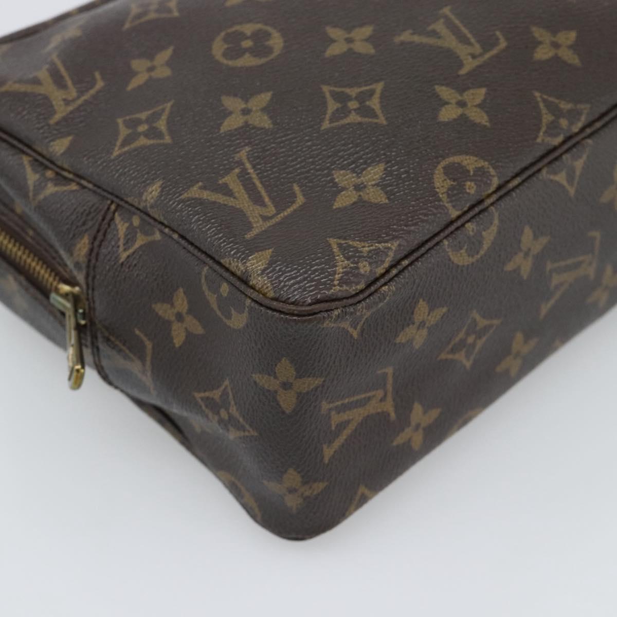 LOUIS VUITTON Monogram Trousse Toilette 28 Clutch Bag M47522 LV Auth 194681