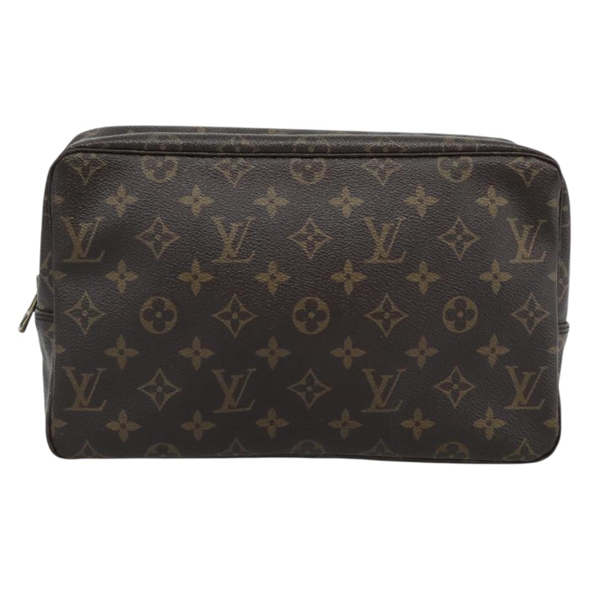 LOUIS VUITTON Monogram Trousse Toilette 28 Clutch Bag M47522 LV Auth 194681