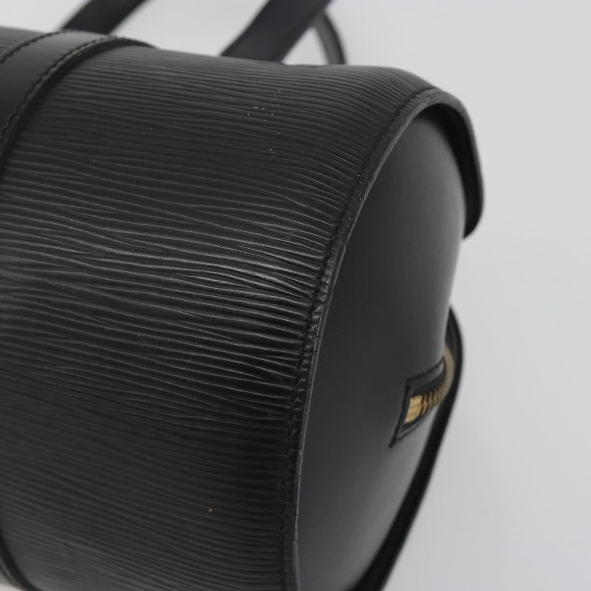 LOUIS VUITTON Epi Soufflot Hand Bag Black M52222 LV Auth 194686