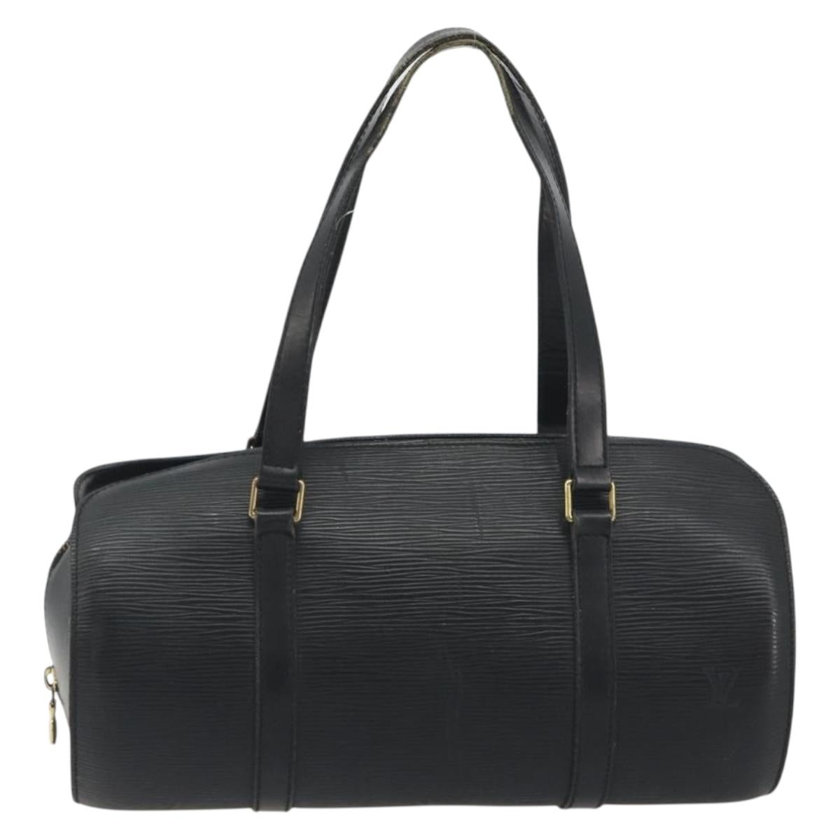 LOUIS VUITTON Epi Soufflot Hand Bag Black M52222 LV Auth 194686