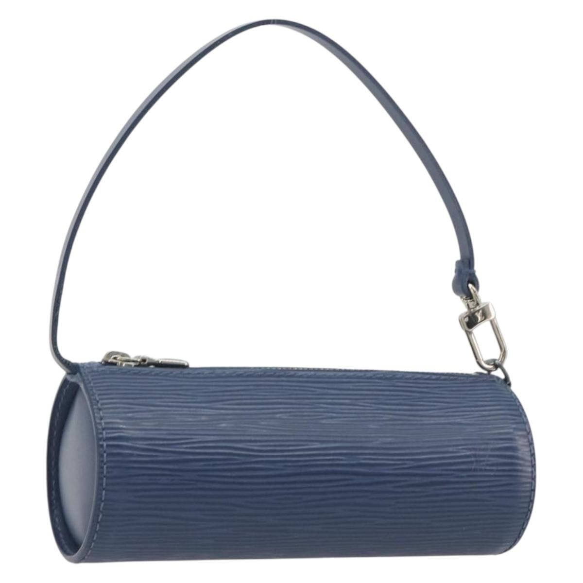 LOUIS VUITTON Epi Soufflot Pouch Safir LV Auth 194689A