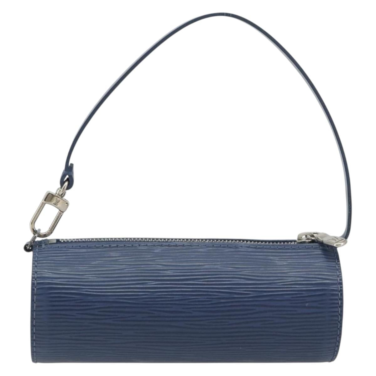 LOUIS VUITTON Epi Soufflot Pouch Safir LV Auth 194689A