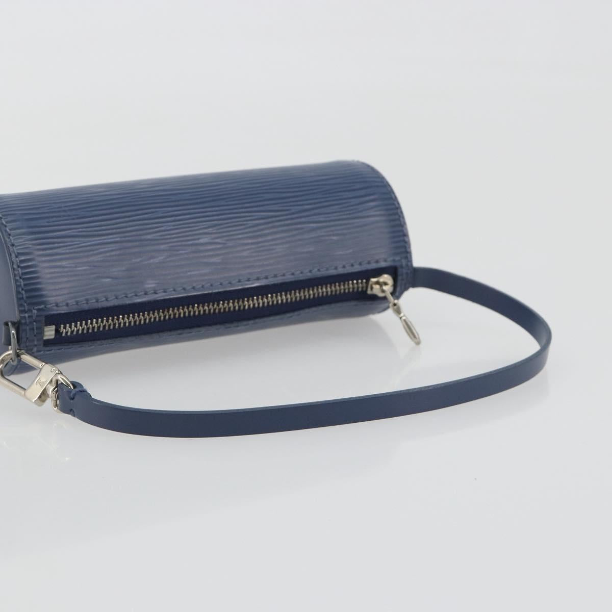 LOUIS VUITTON Epi Soufflot Pouch Safir LV Auth 194689A