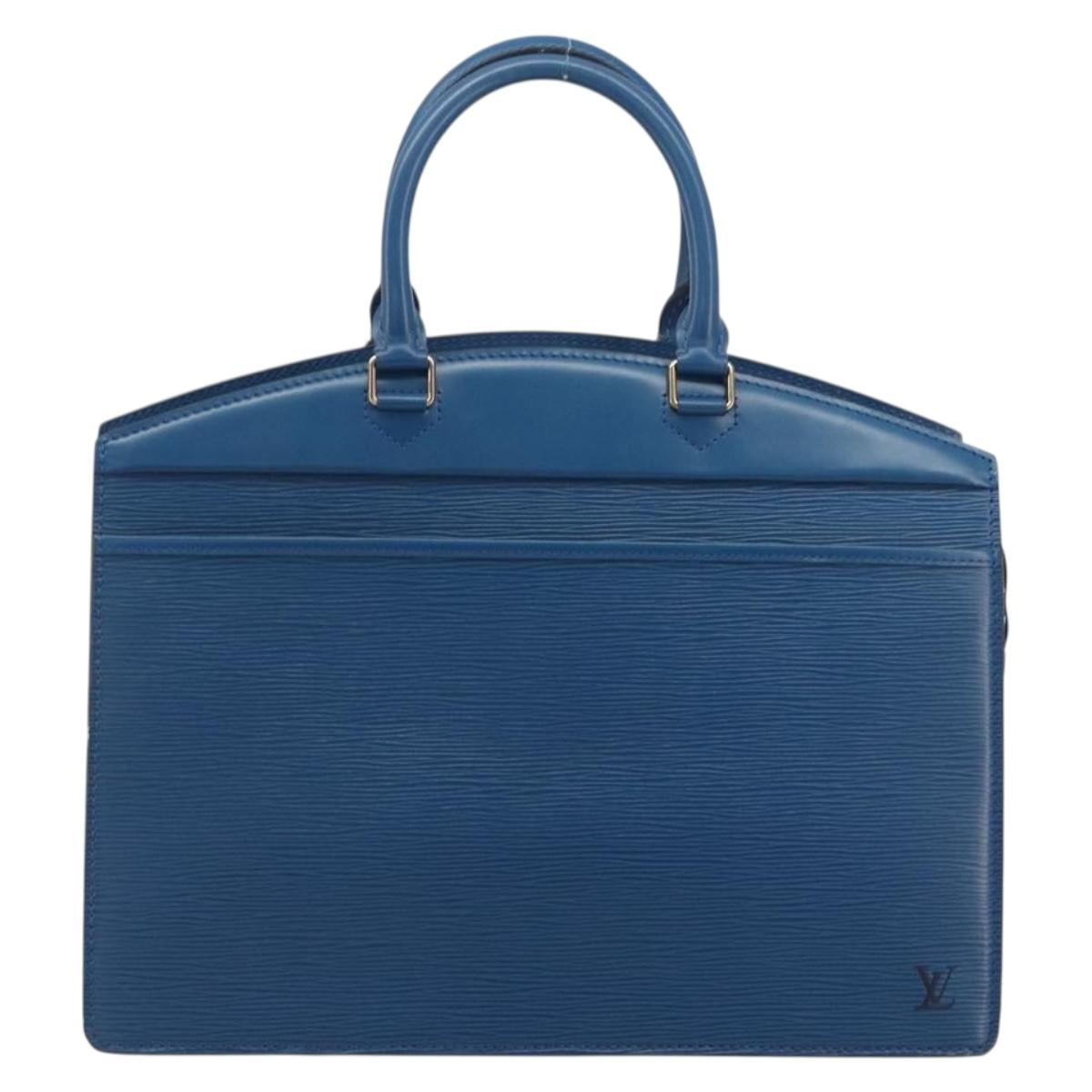 LOUIS VUITTON Epi Riviera Hand Bag Blue M48185 LV Auth 194692