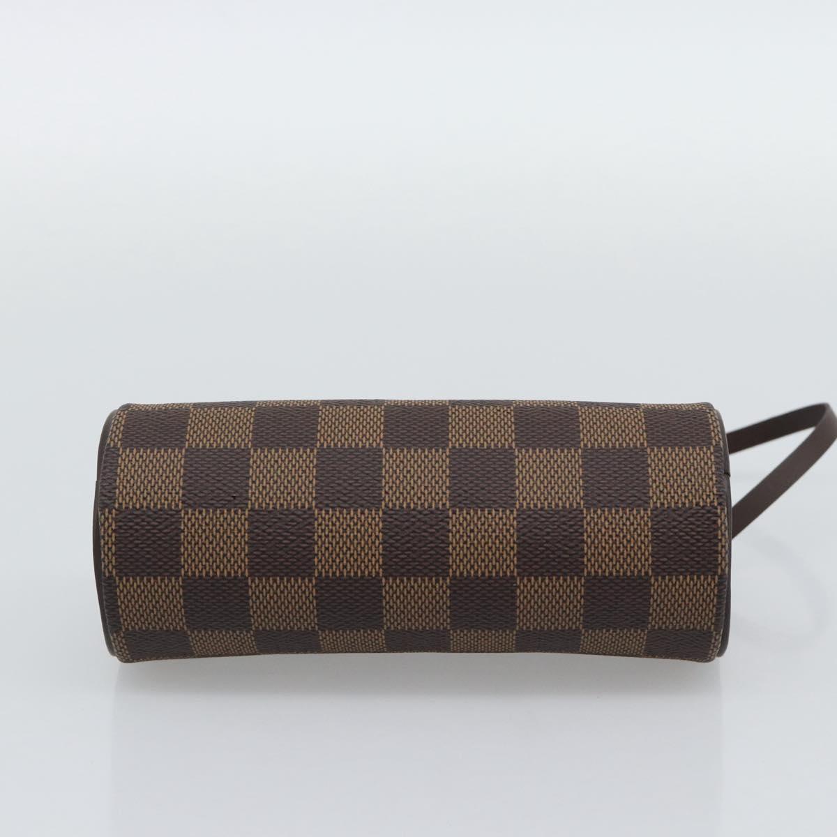 LOUIS VUITTON Damier Ebene Papillon Pouch LV Auth 194694V