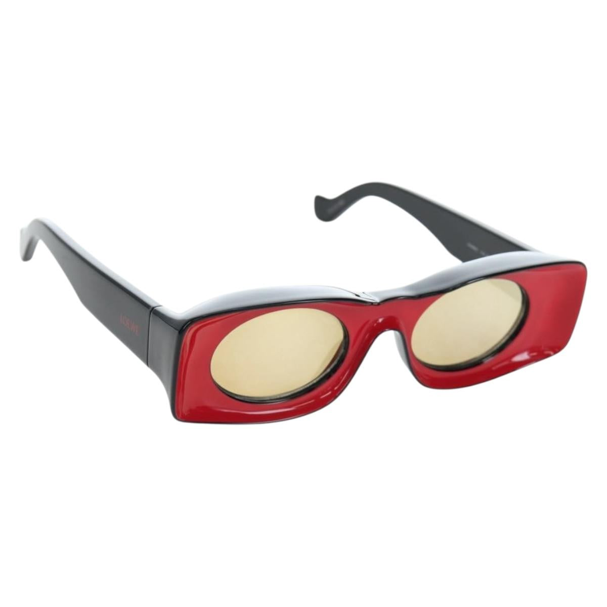 LOEWE Sunglasses plastic Black Auth 194696M