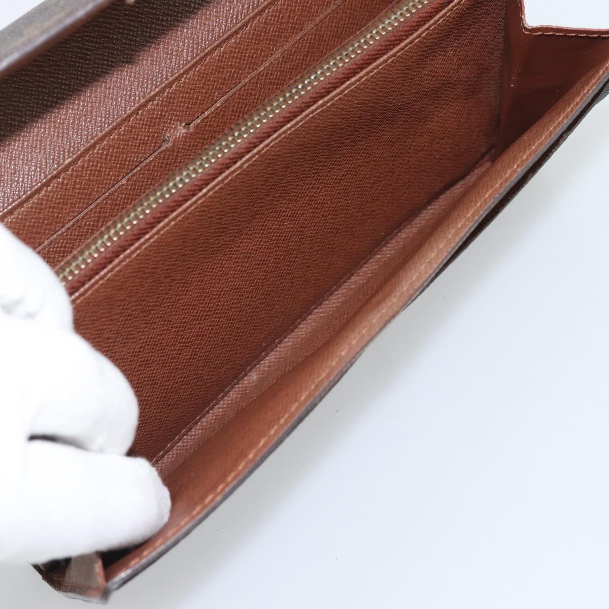 LOUIS VUITTON Monogram Portefeuille Sarah Long Wallet M61734 LV Auth 194699