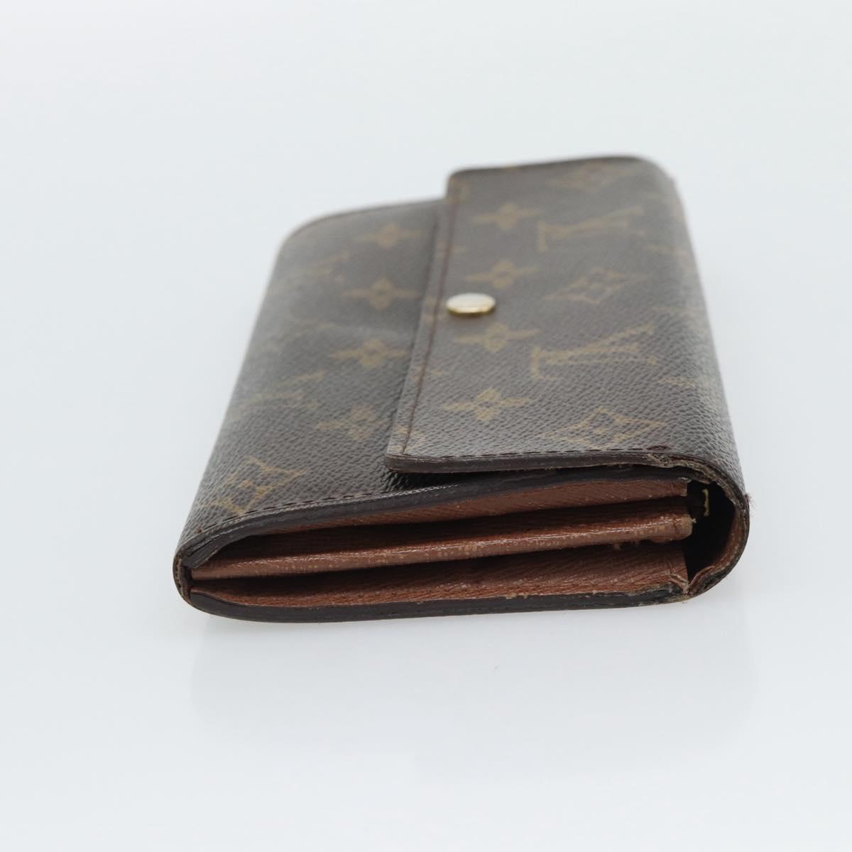 LOUIS VUITTON Monogram Portefeuille Sarah Long Wallet M61734 LV Auth 194699