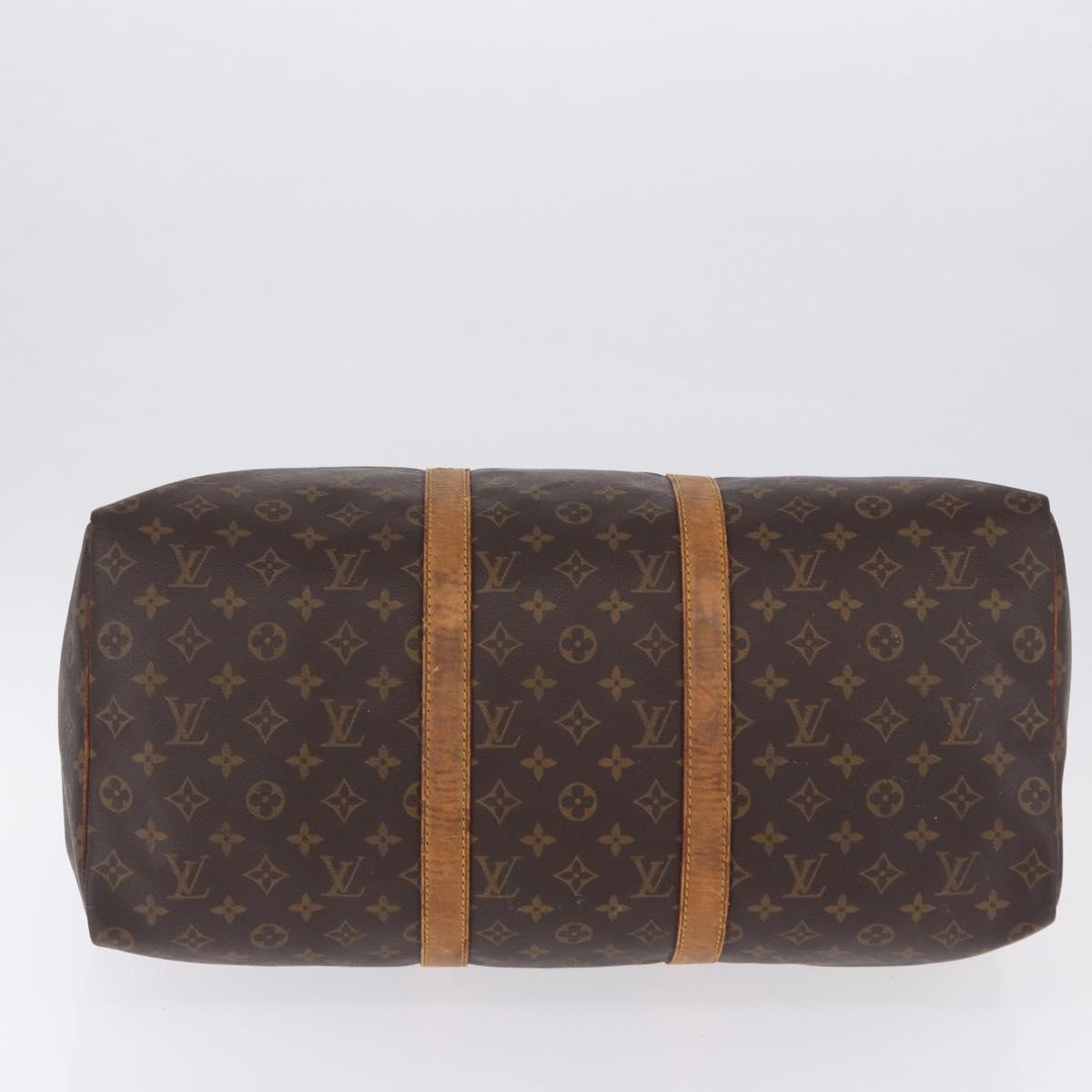 LOUIS VUITTON Monogram Keepall 55 Boston Bag M41424 LV Auth 194701
