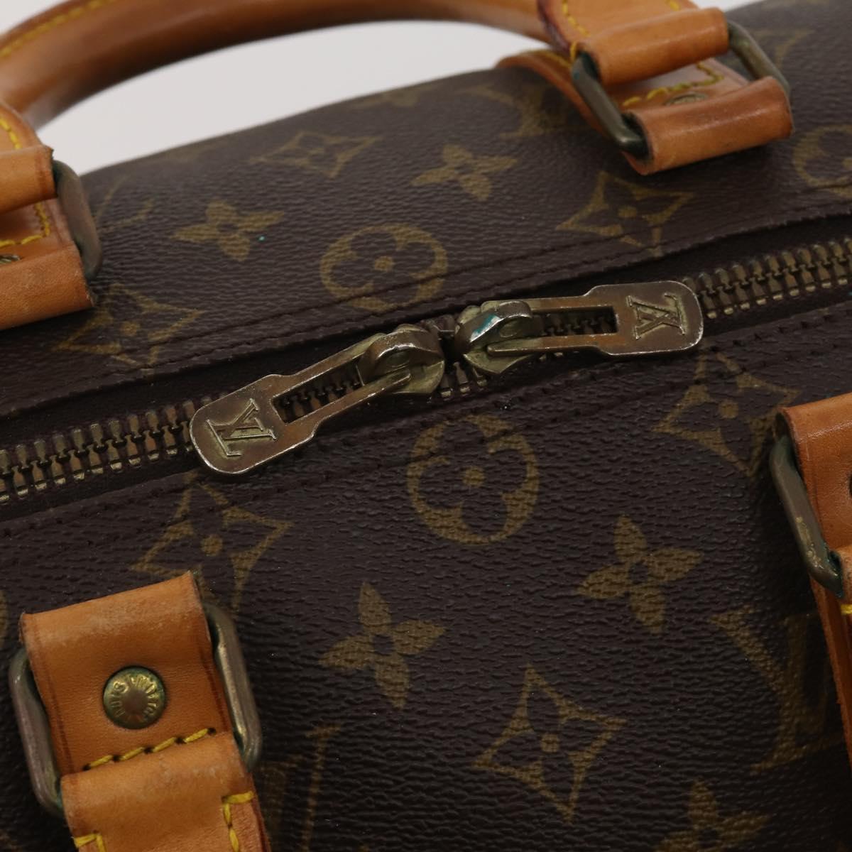 LOUIS VUITTON Monogram Keepall 45 Boston Bag M41428 LV Auth 194702V
